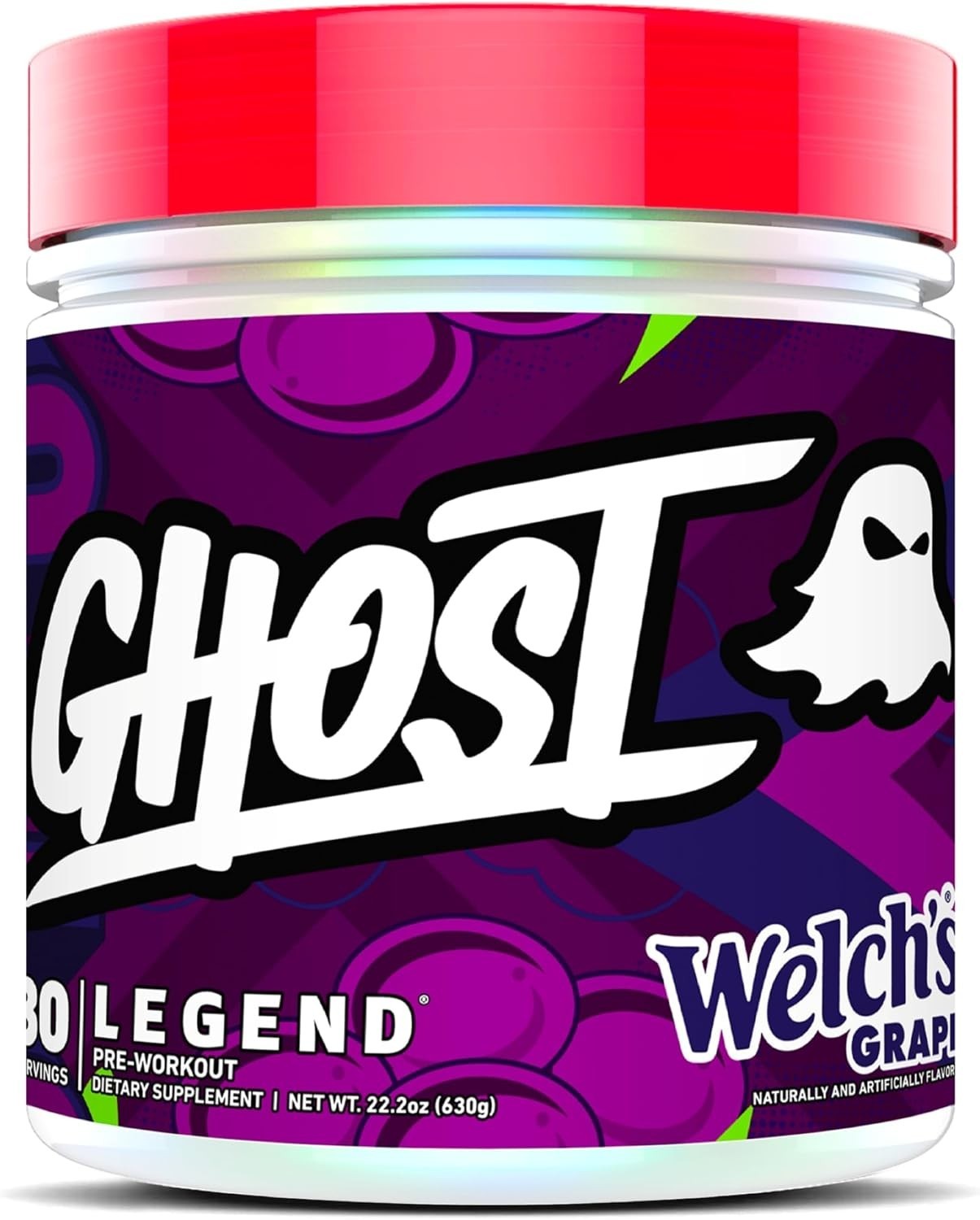 Legend Pre-Workout Powder – Welch’s Grape, 30 Servings, Sugar-Free Energy Boost