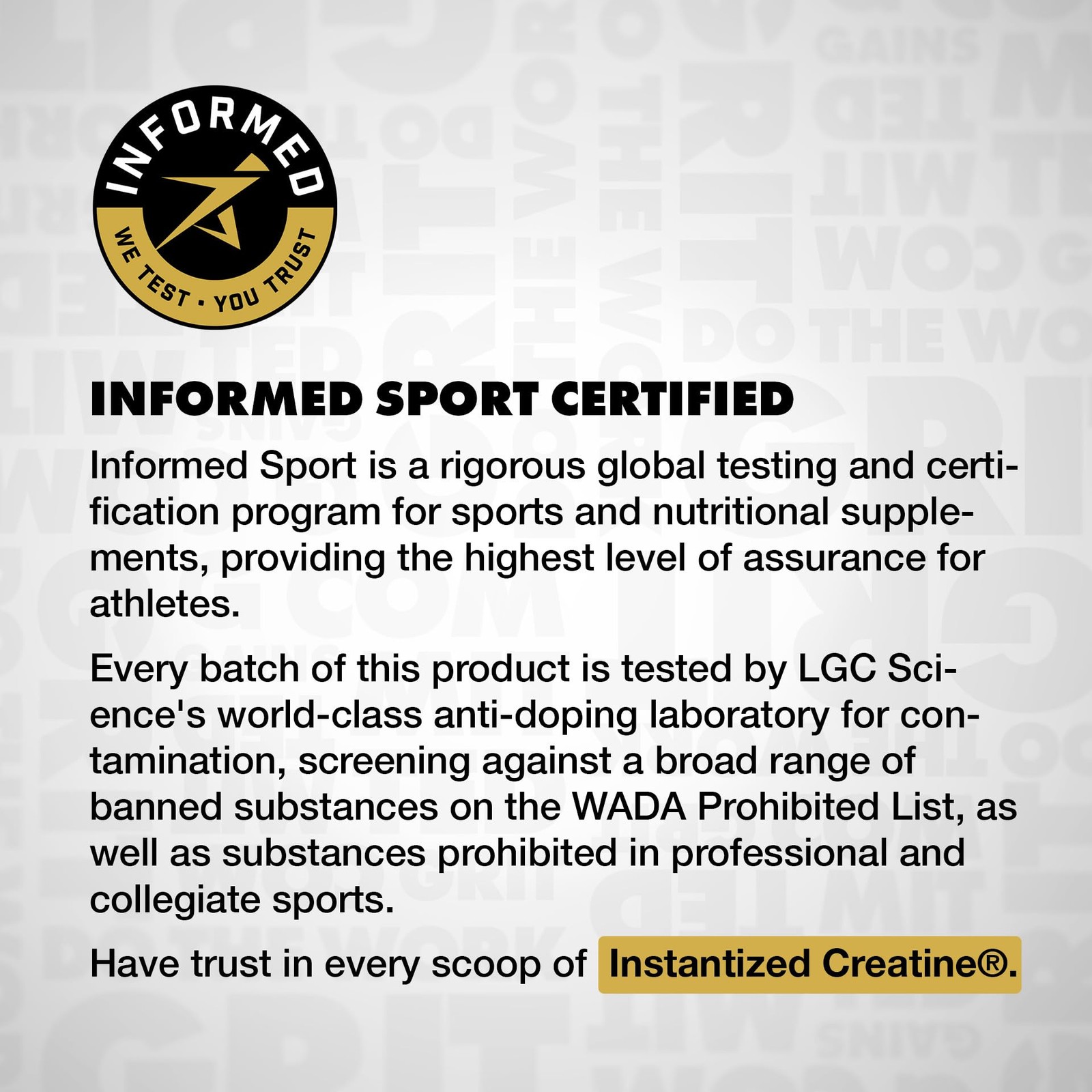 Gains in Bulk Instantized Creatine Monohydrate for Women and Men, Soluble Pre…
