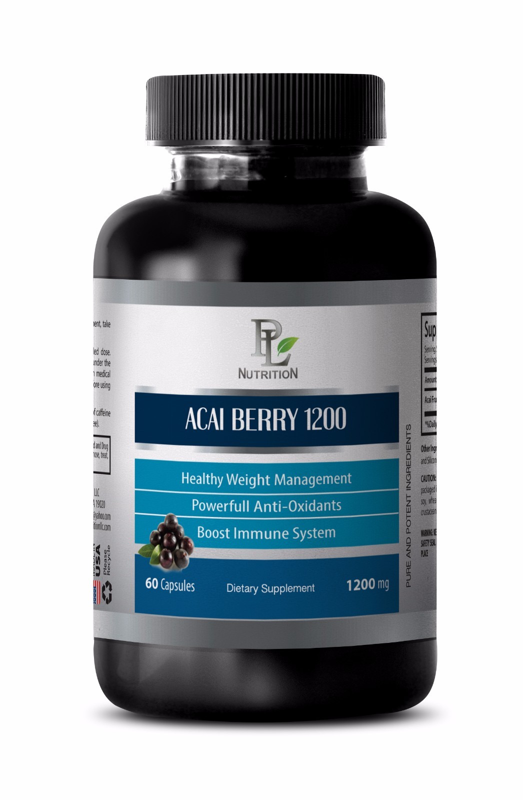 Anti aging pills ACAI BERRY 1200 ENERGY & IMMUNE BOOSTER Joint supplement 3B