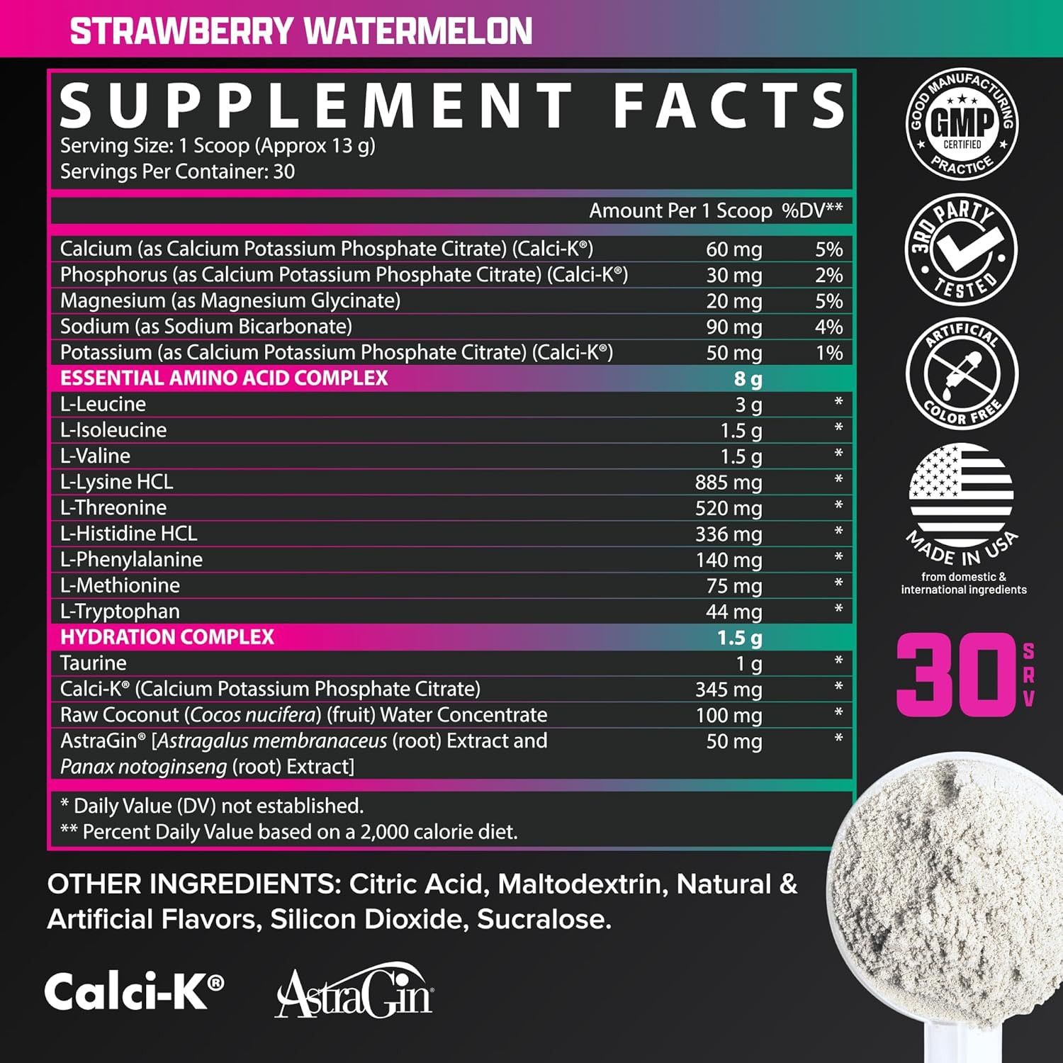 Hydration | Eaas + BCAA Powder | Muscle Recovery, Strength, Muscle Building, End