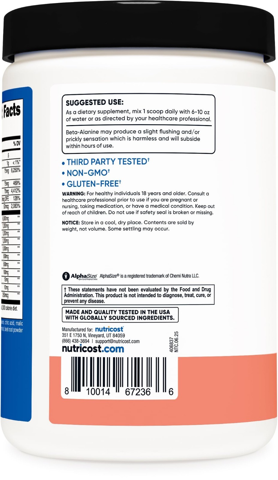 Stim-Free Pre-Workout Powder – Pink Lemonade Flavor, 30 Servings, Gluten-Free, N