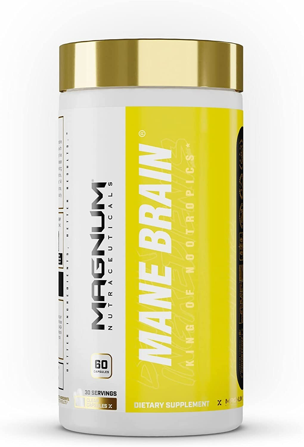 Magnum Nutraceuticals Mane Brain Nootropics Lion’s Mane Theanine 02/2026EXP