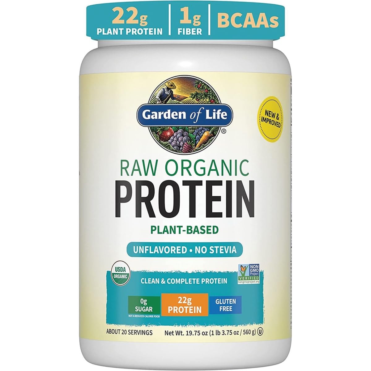 Garden Of Life Organic Vegan Protein Powder Plant Based Bcaas Organic Protein