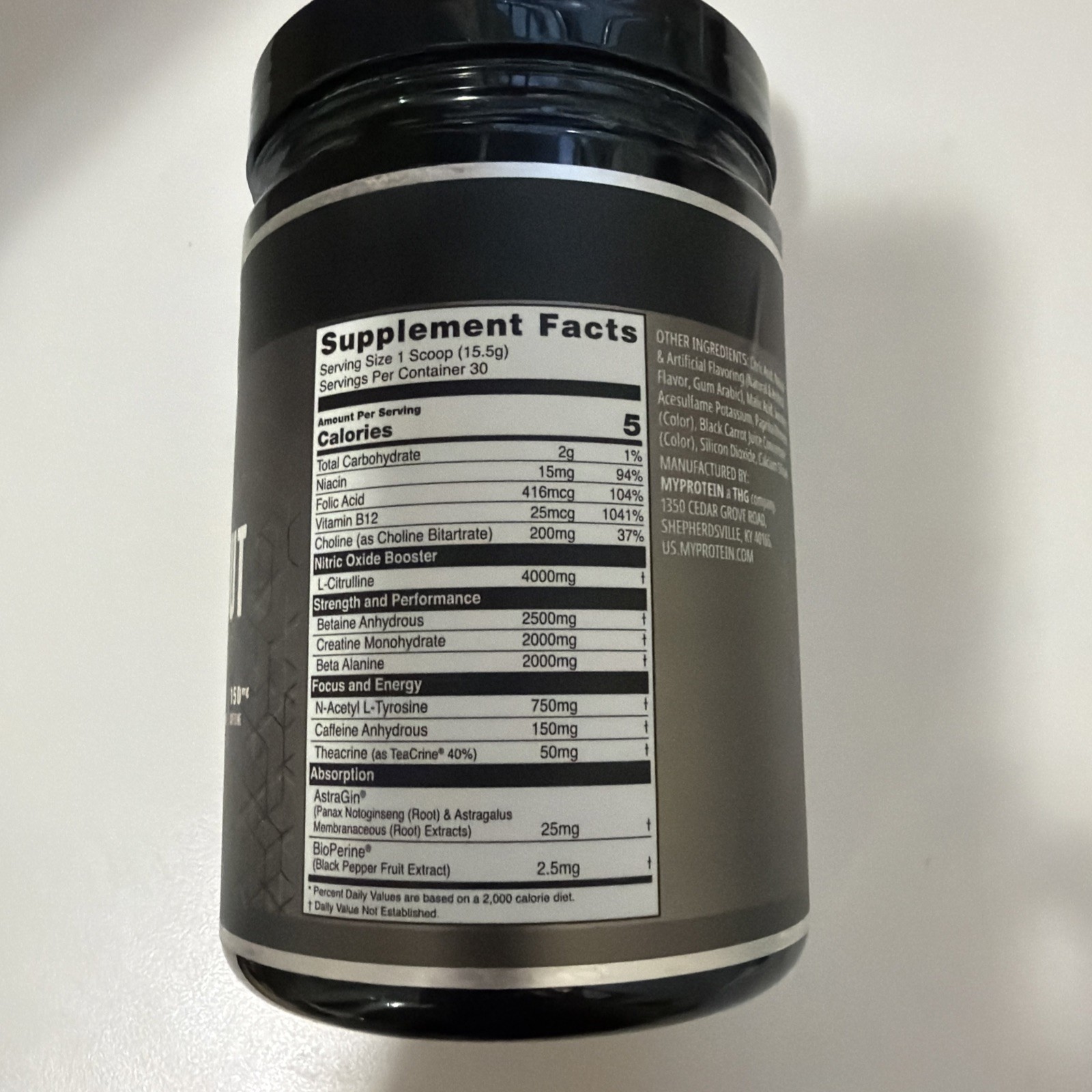 my pro the pre – workout 1 lb expired 04/2027