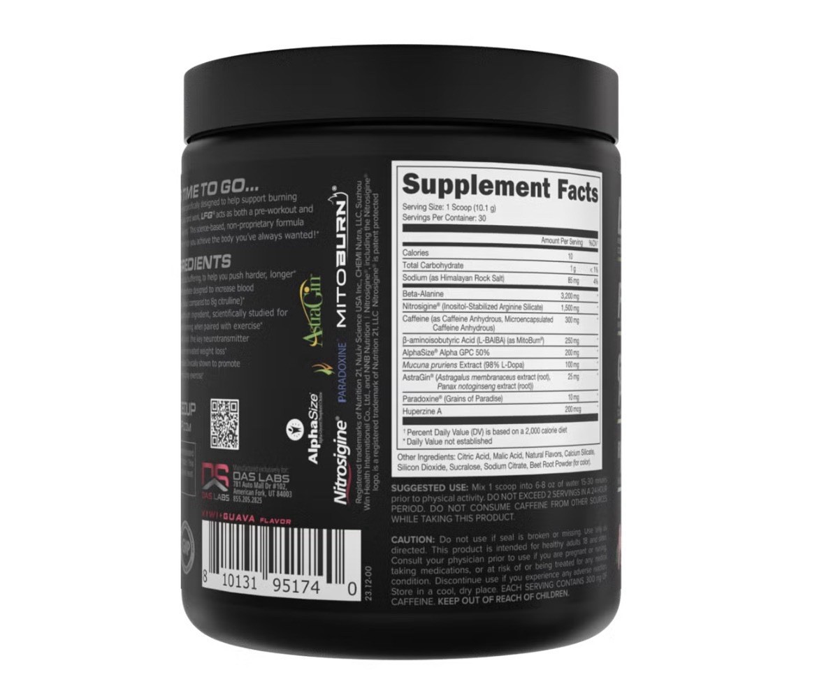 BUCKED UP PRE-WORKOUT Pump Focus Energy Endurance Strength Growth 30 Servings