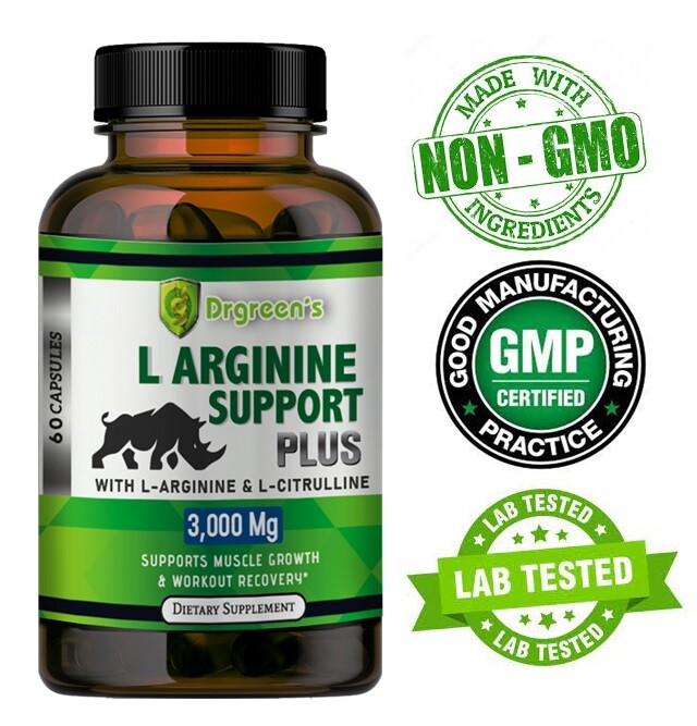 Nitric Oxide Booster Supplement L-Arginine 3000mg Highest Potency Muscle Pump