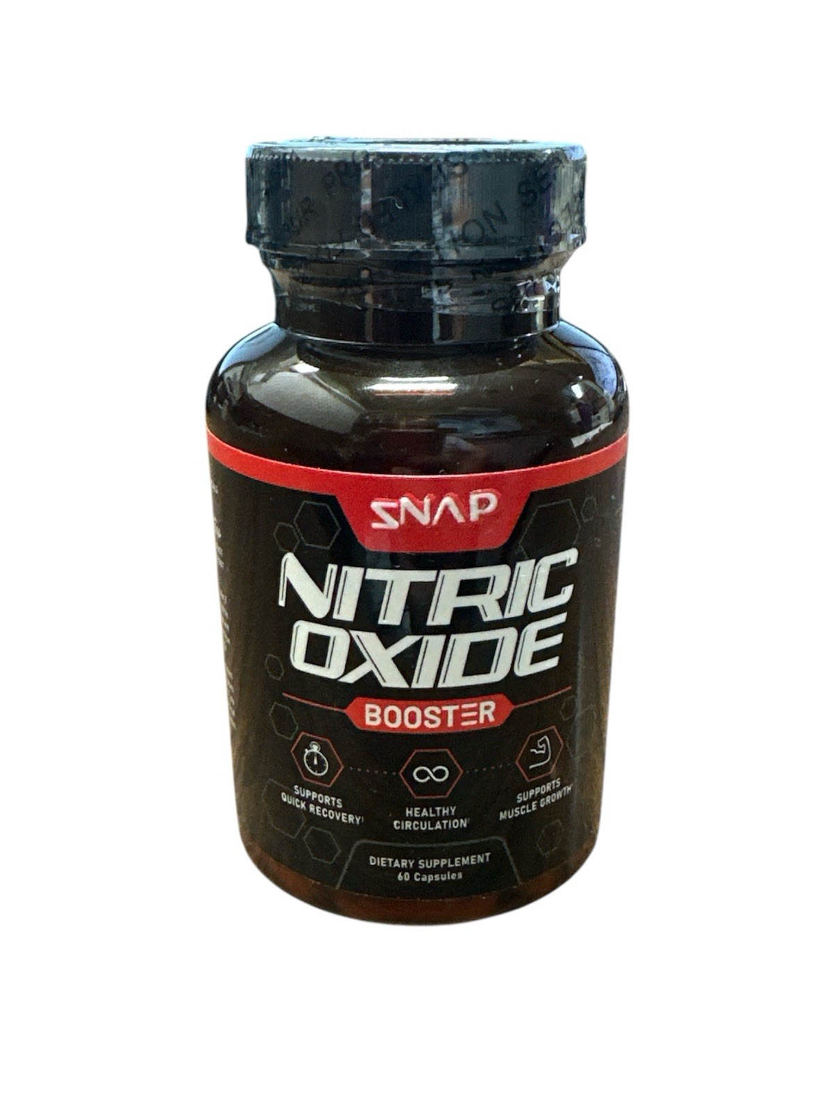 SNAP Nitric Oxide Booster 1500mg L-Arginine L-Citrulline Clean Label Certified