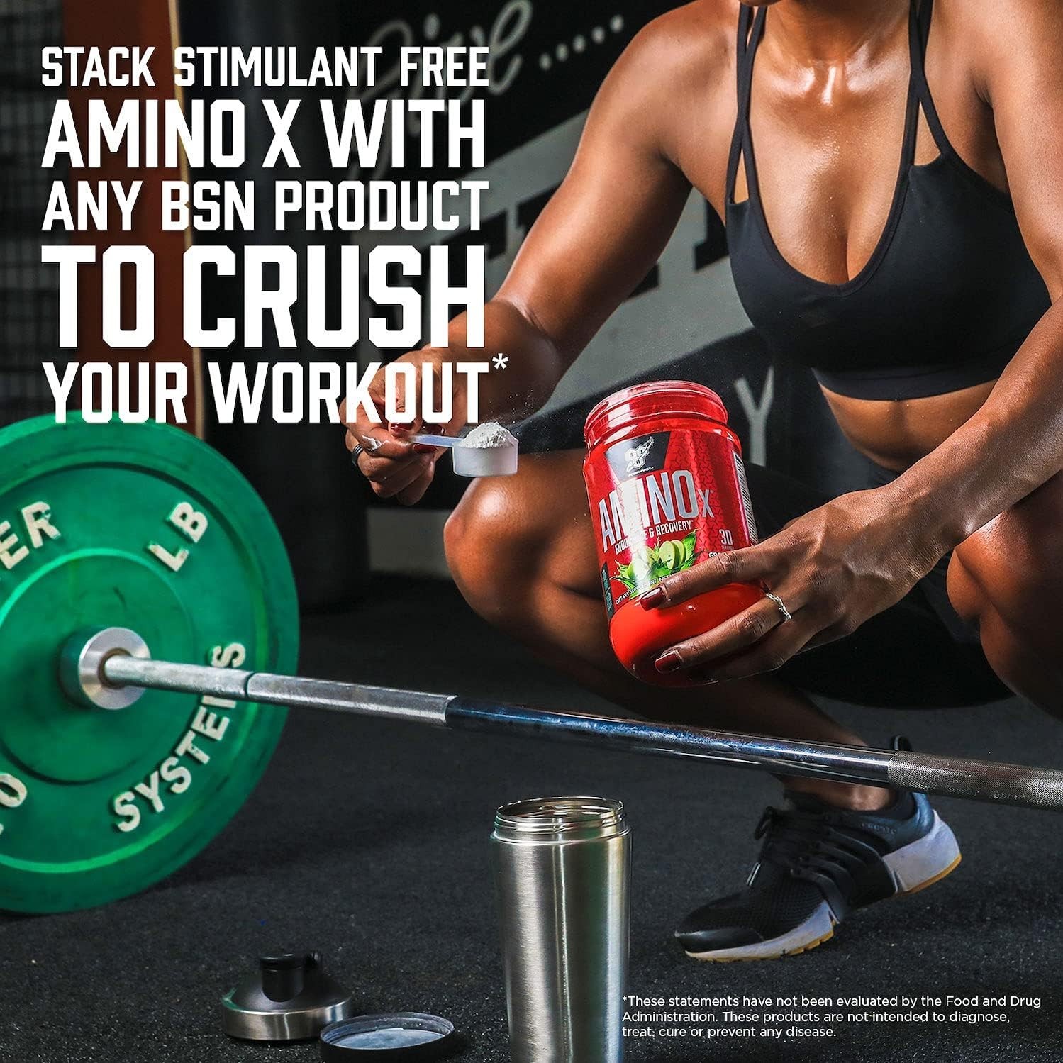 Amino X Muscle Recovery Powder – 10g BCAAs Keto Friendly, Zero Sugar 30 Servings