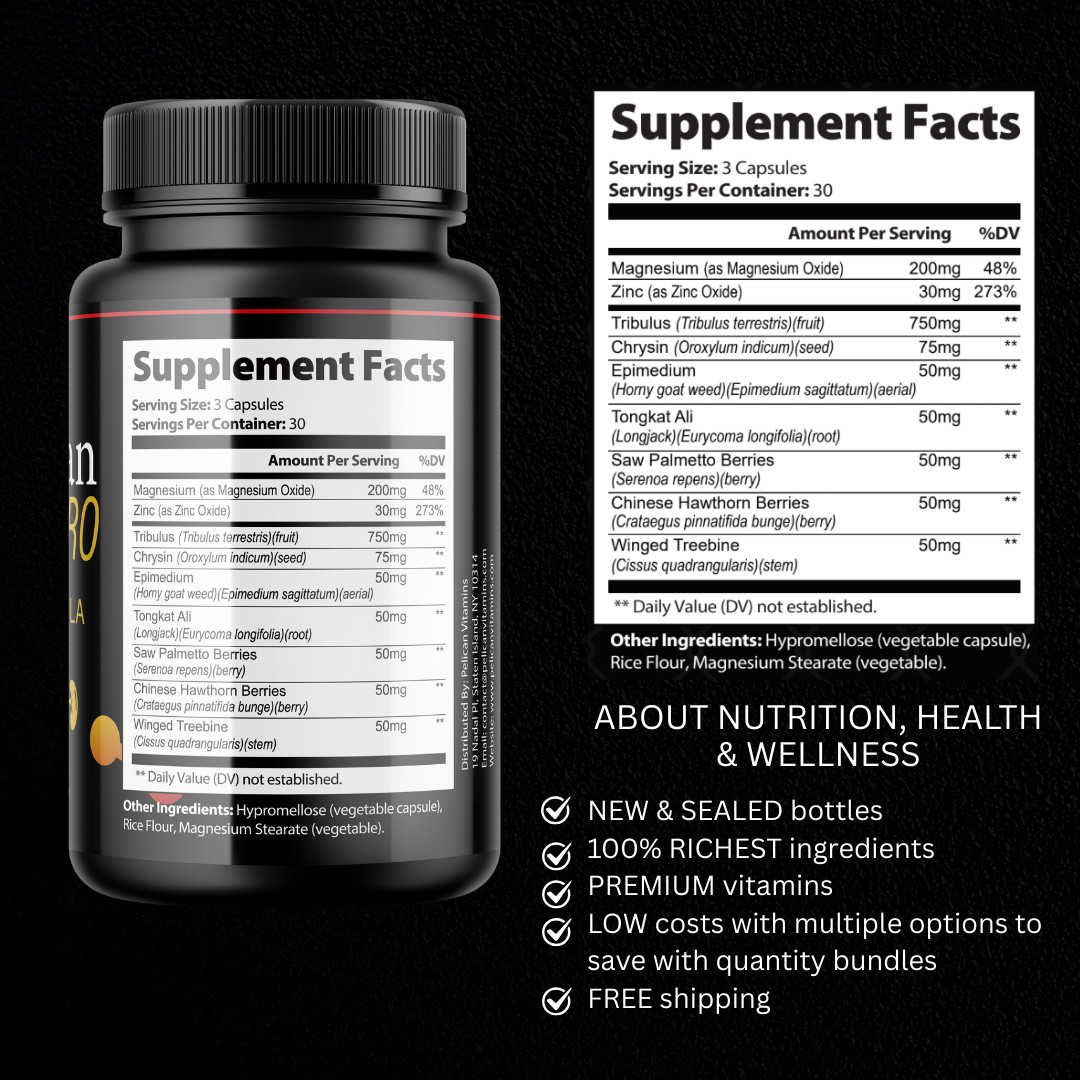Provigoran Pro- Bodybuilding & Men’s Health Support- 12 Bottles- 1080 Capsules