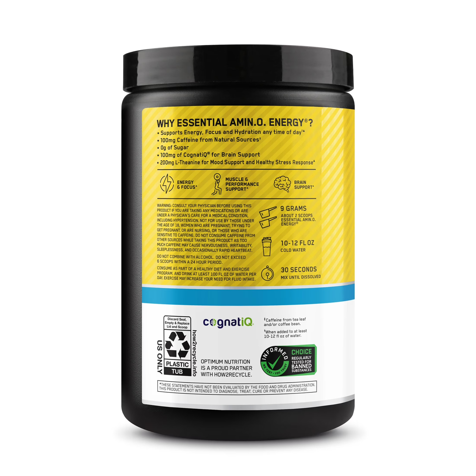 Essential Amino Energy Hydration plus Focus Powder, Pineapple Twist, 9.5 Oz