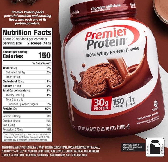 Premier Protein Protein Powder 30g Protein 1g Sugar No Soy Ingredients Gluten…