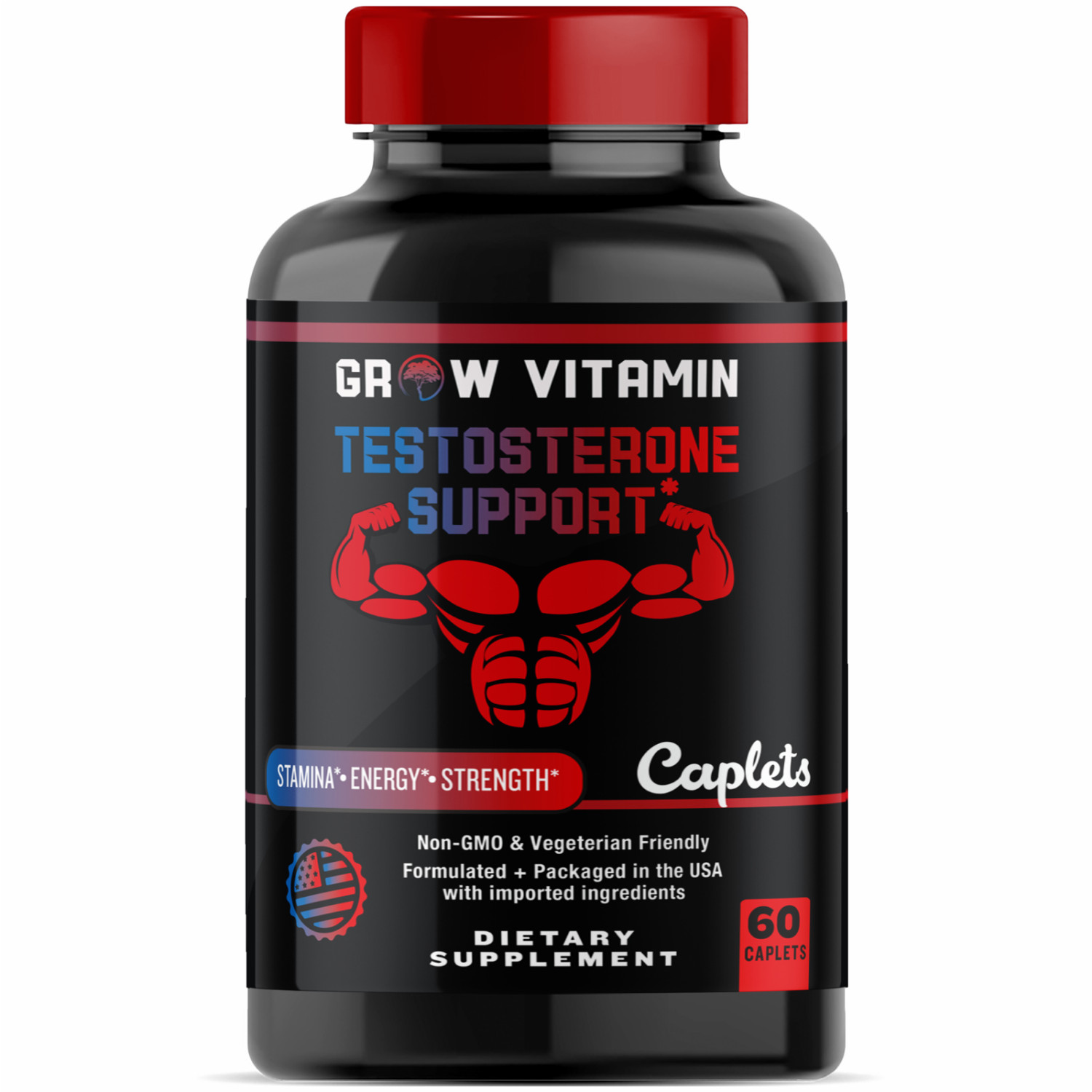 PRIME LABS TESTOSTERONE Booster Men’s Test Natural Stamina Endurance 60 Caplets
