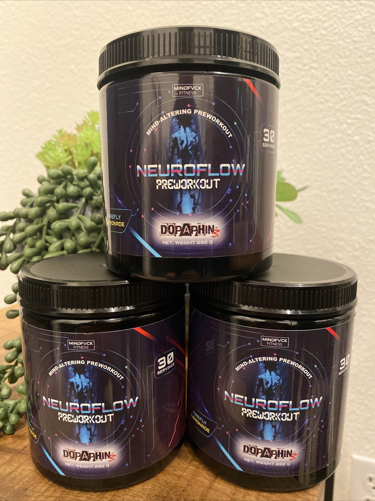 Neuroflow Prework out 3 Bottles Firefly Lemonade Flavor Only