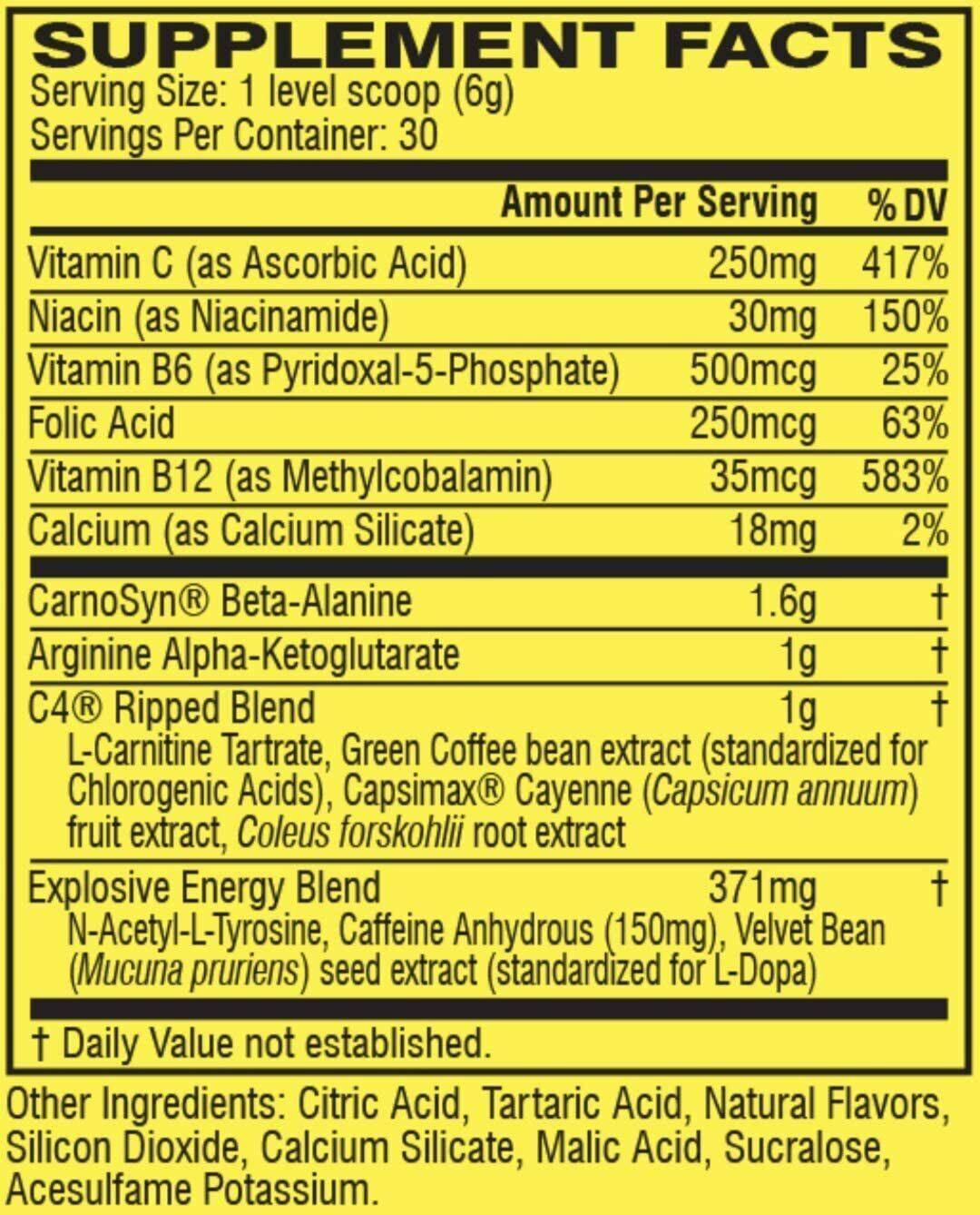 Cellucor C4 Original Pre Workout Powder – 30 & 60 Servings – ALL SIZES!!