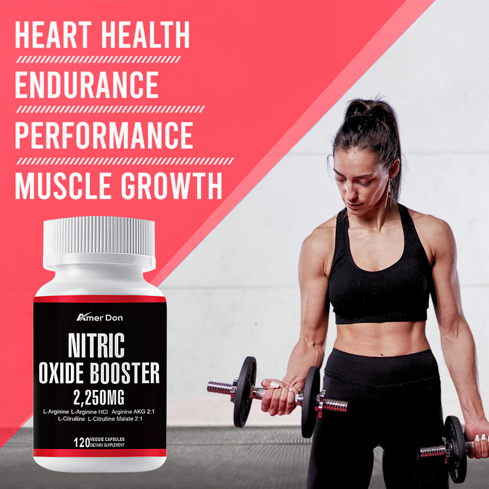 Nitric Oxide & Circulation Boost Supplement – L-Arginine, L-Citrulline 2250mg