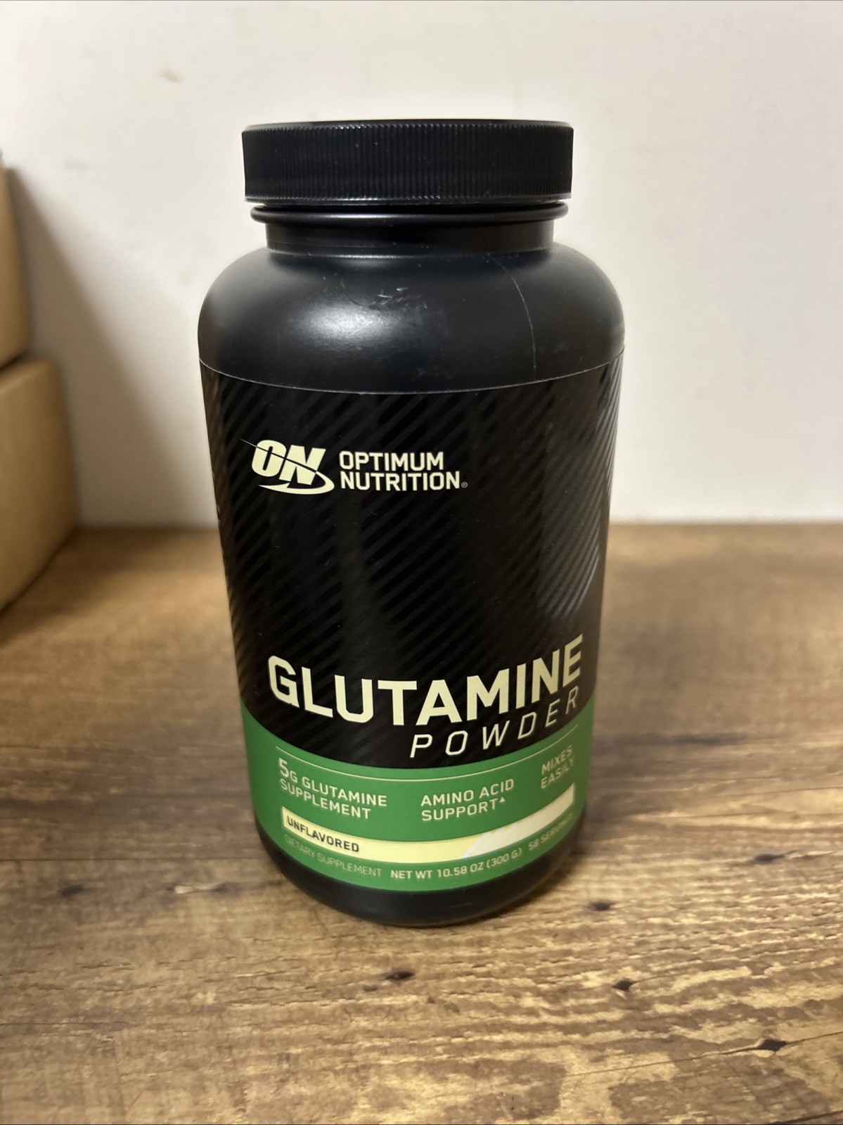 Optimum Nutrition Glutamine Powder Unflavored 10.58 oz 300 g Exp 05 12 2028