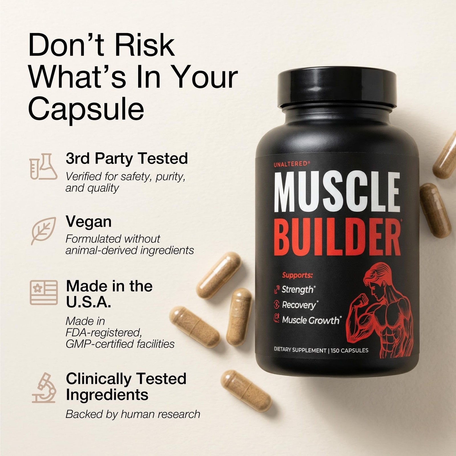 6-in-1 Tribulus Terrestris for Men – Natural Muscle Builder & Nitric Oxide Bo…