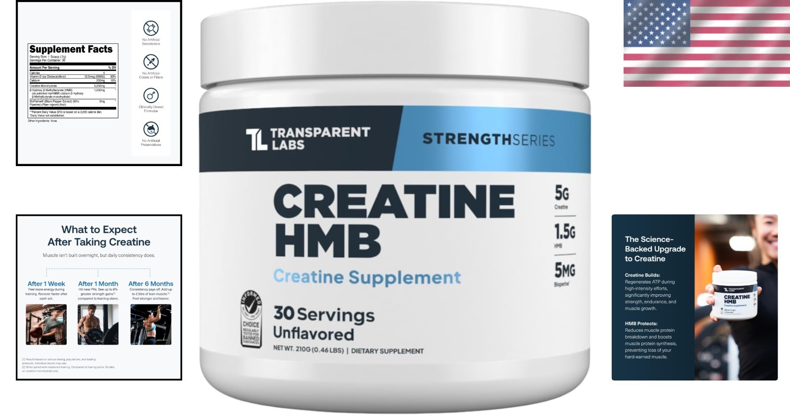 Creatine HMB – Trusted Muscle Growth & Energy Supplement – – 30 Servings