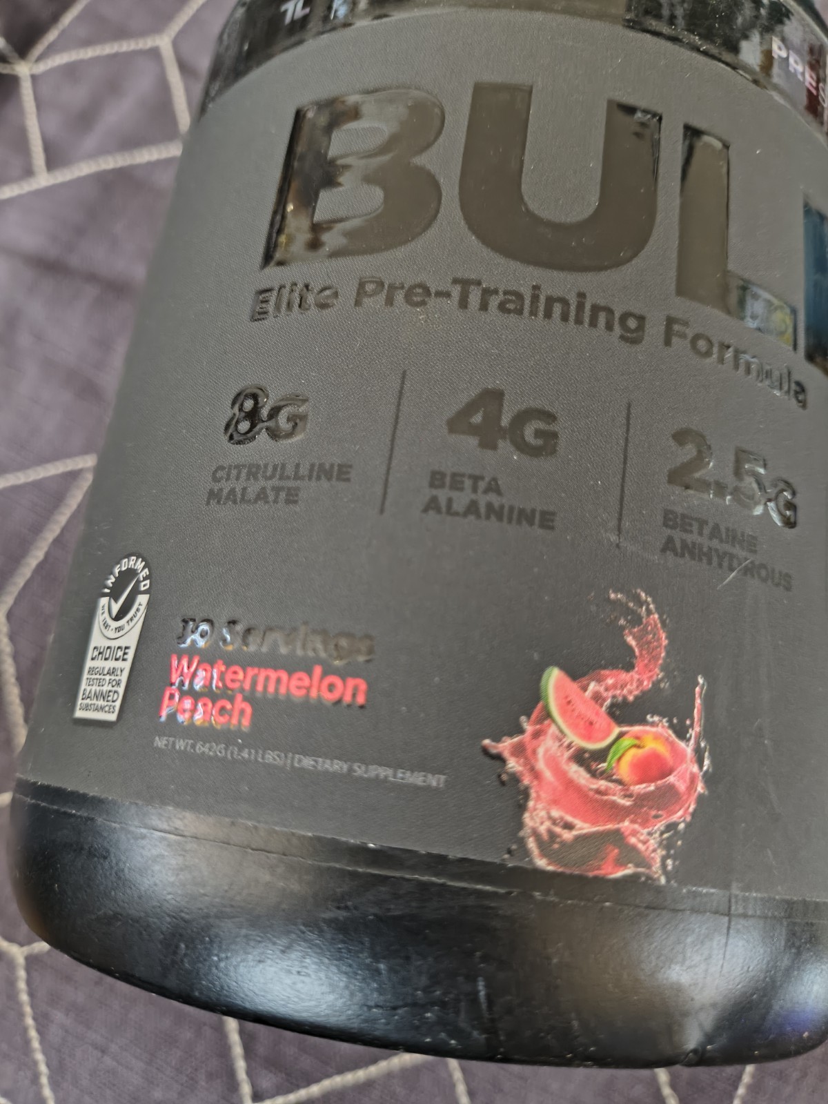 Transparent Labs Bulk Black Pre Workout – 🍉 🍑 Bb 12/31/26