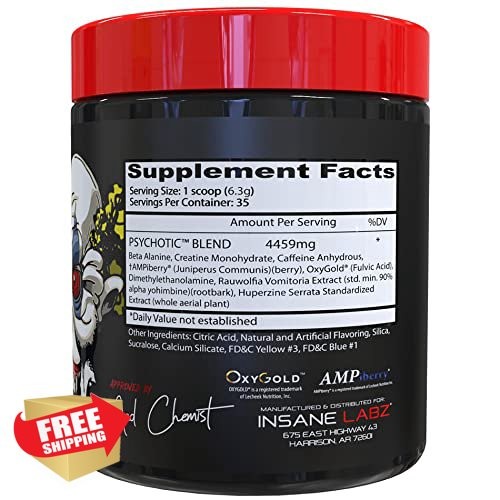 Insane Labz Pre Workout Apple 35 Servings
