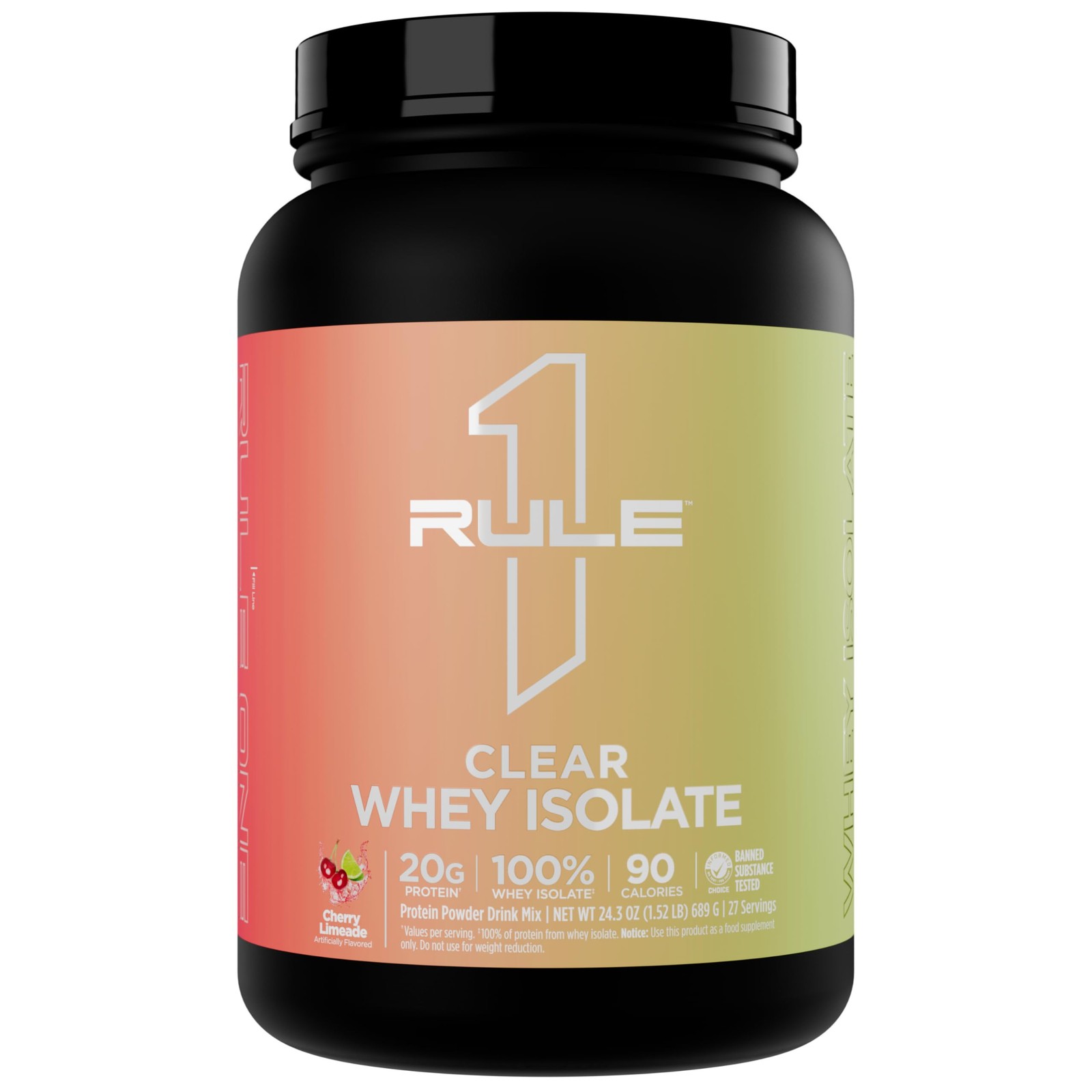 Rule 1 Proteins Clear Whey Isolate 20g AllWhey Isolate Protein Mix, Over 9g …