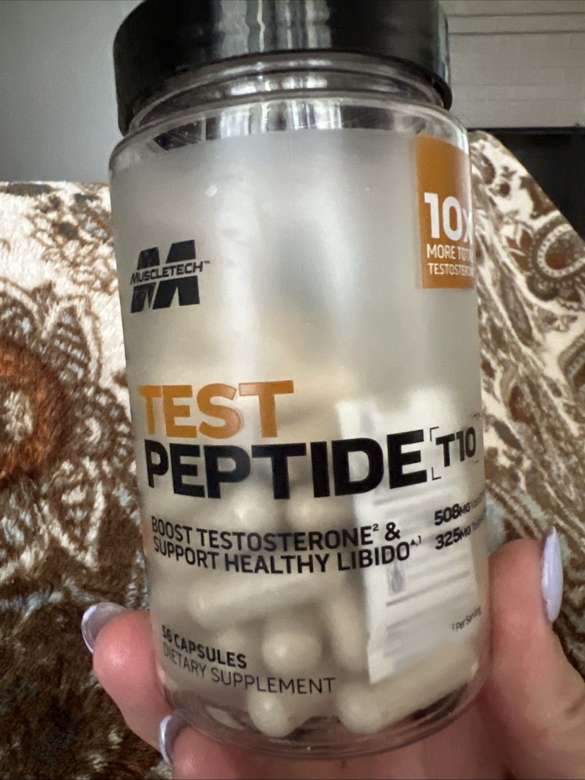 MuscleTech Test Peptide T10, Libido And Testosterone, 56 Capsules