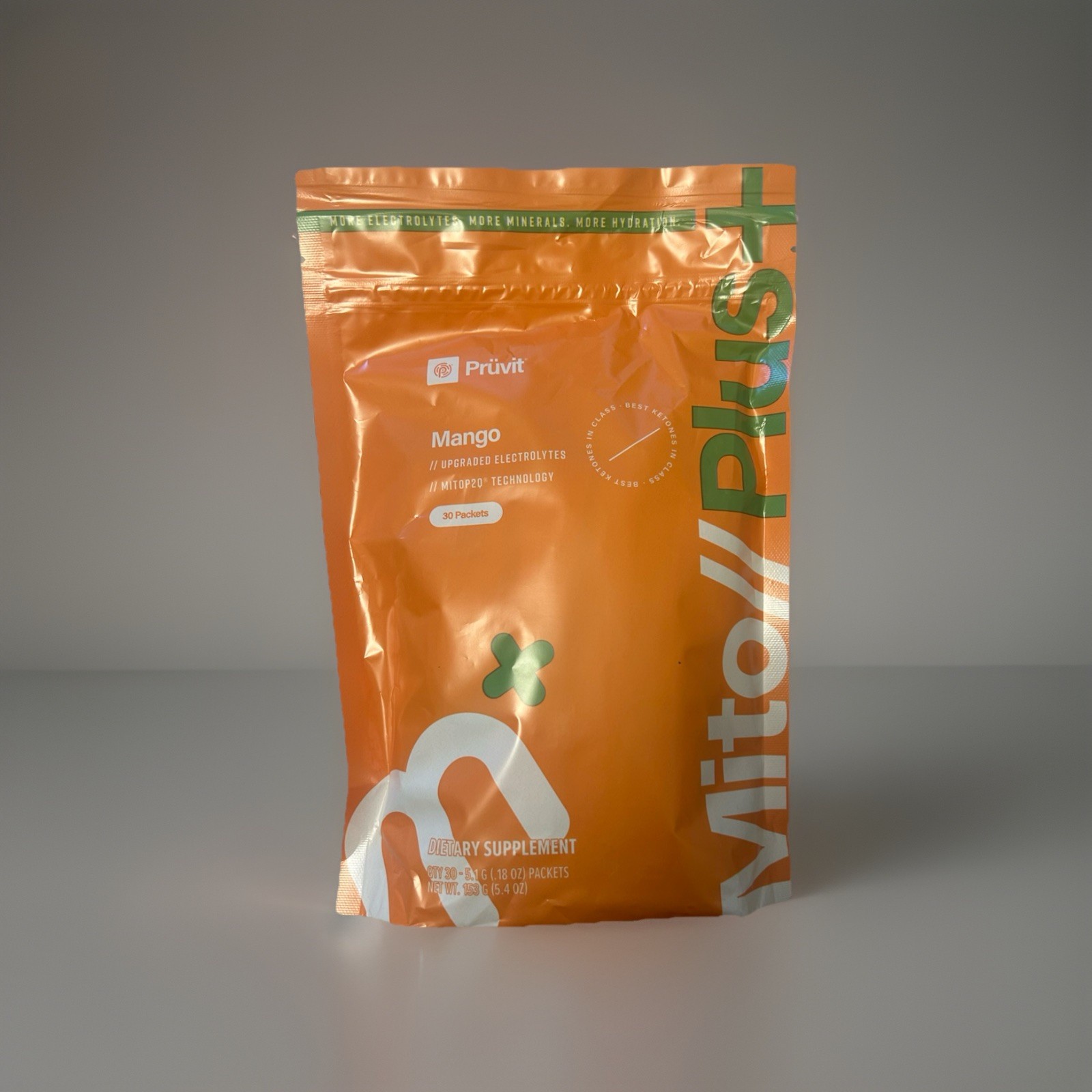MITO PLUS Upgraded Electrolytes by Pruvit MANGO – 30 packets EXP: 12/2025