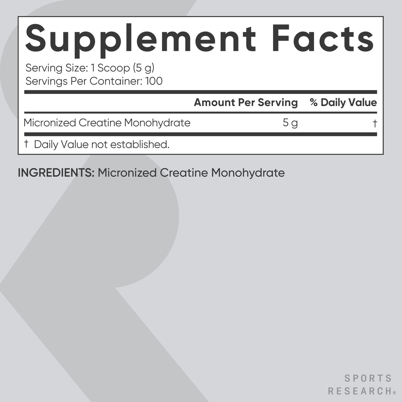 Creatine Monohydrate – Gain Lean Muscle, Improve Performance and Strength (500g)