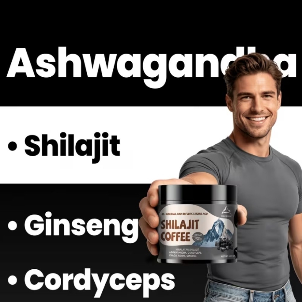 Shilajit Instant Coffee Test booster 2 Pack Women Estrogen 2 Month Supply 💪
