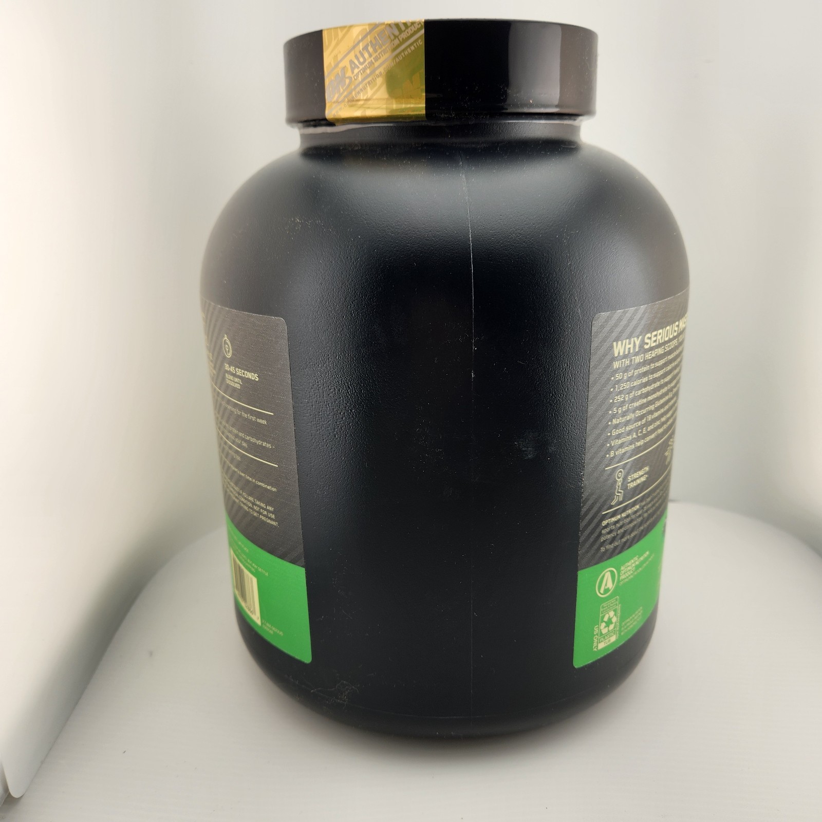 Optimum Nutrition Serious Mass Weight Gain Protein Powder Banana 6lb Exp 9.30.26
