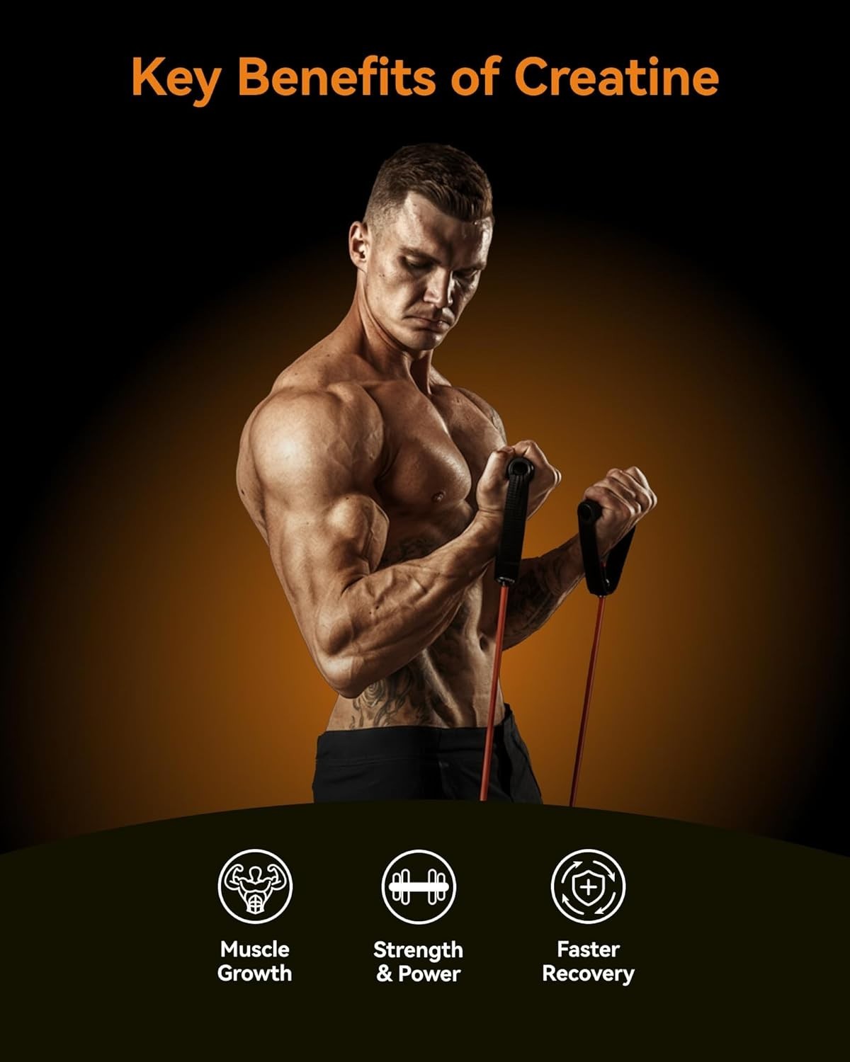 Mango Passionfruit Creatine Gummies for Muscle Strength – & Safe, 120ct