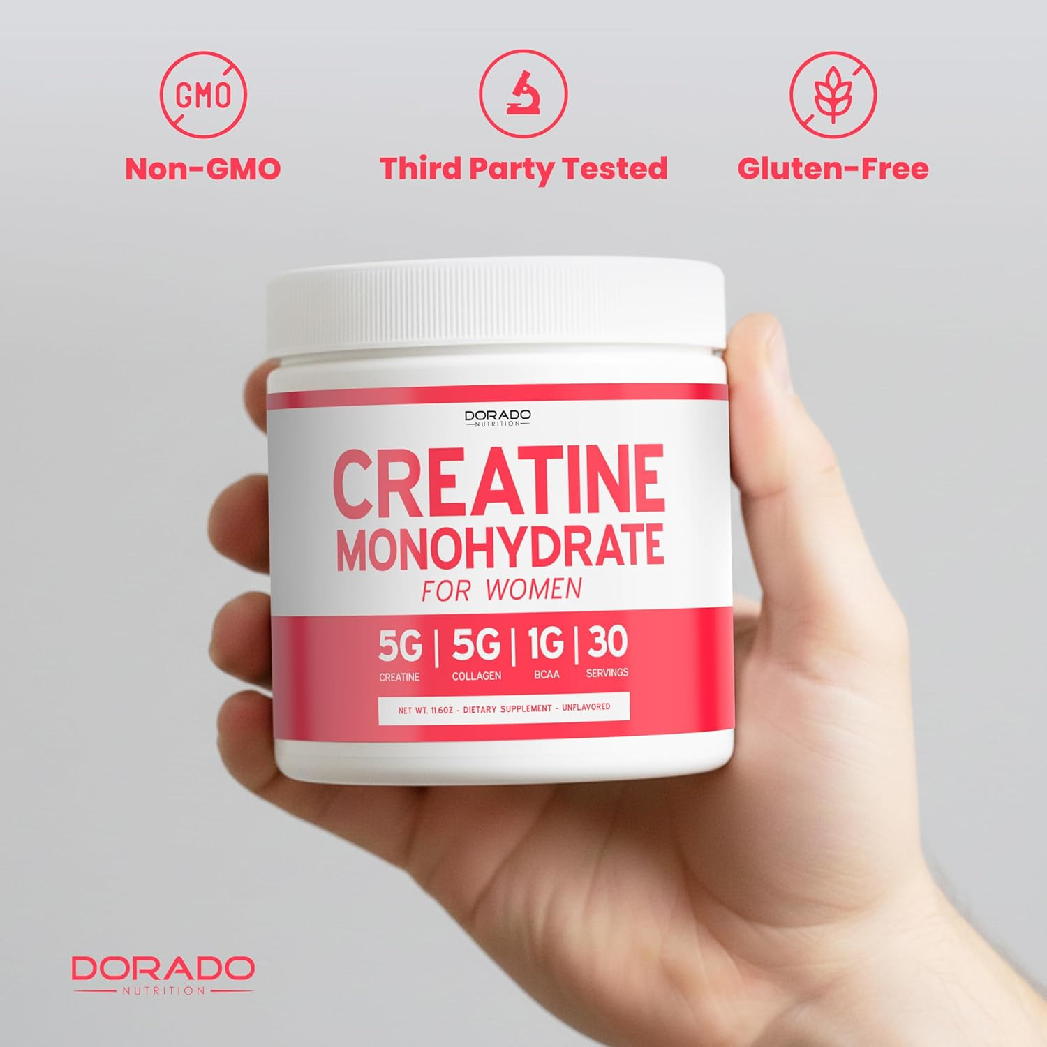Creatine for Women | Creatine Monohydrate Powder 5G + 5000Mg Collagen + 1000Mg B