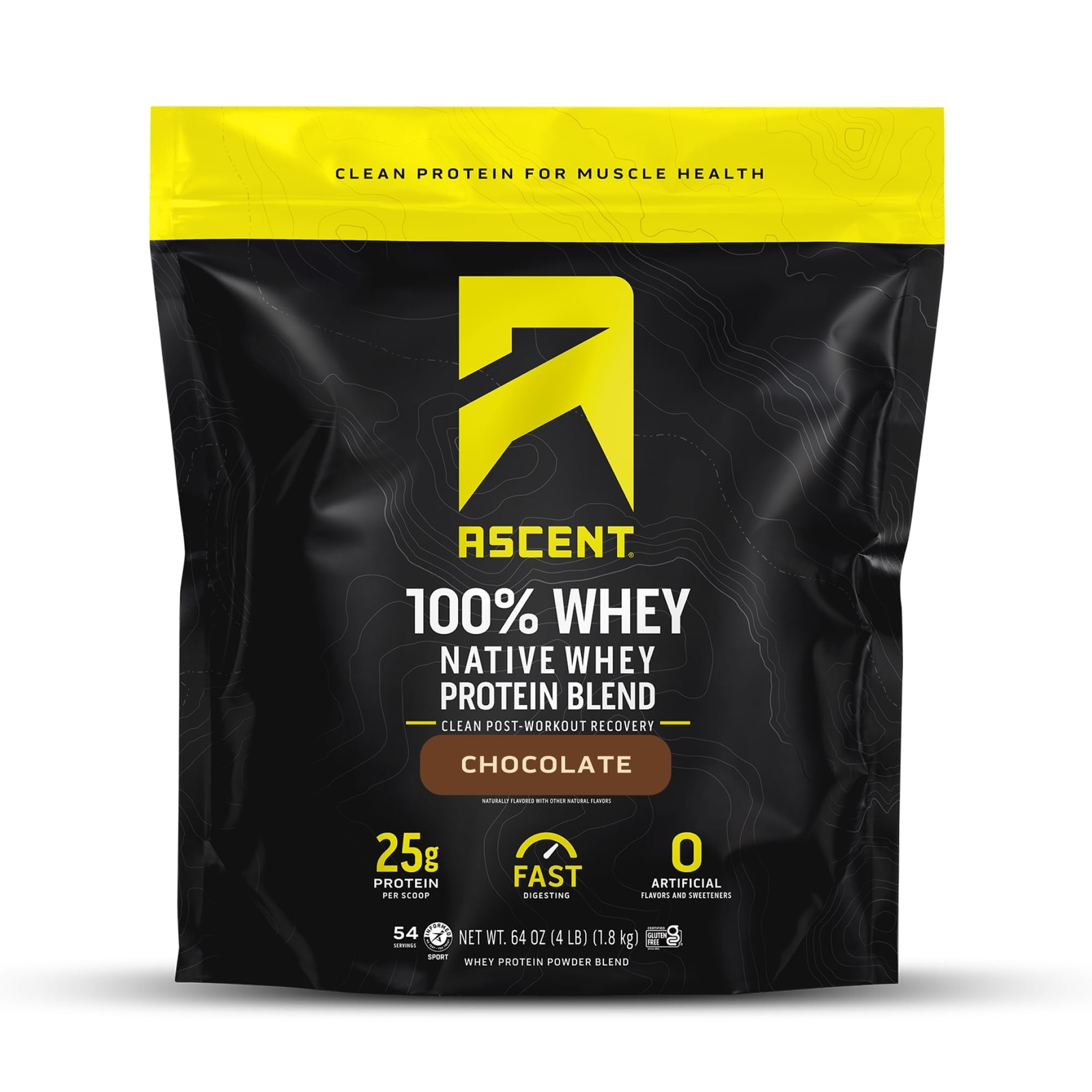 Ascent 100% Whey Protein Powder – Post Workout Whey Protein Isolate Zero Arti…