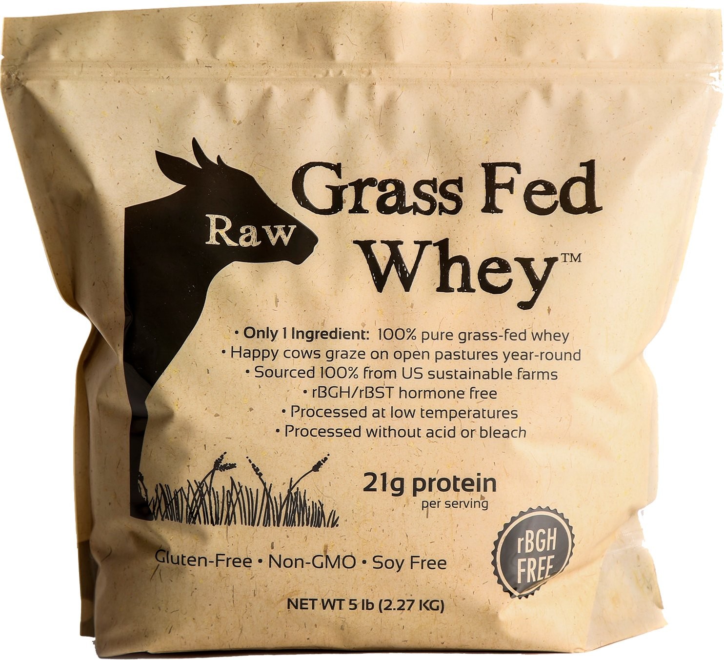 Grass Fed Whey Protein Powder Unflavored 1 Ingredient Pure No Filler _ SALE OFF