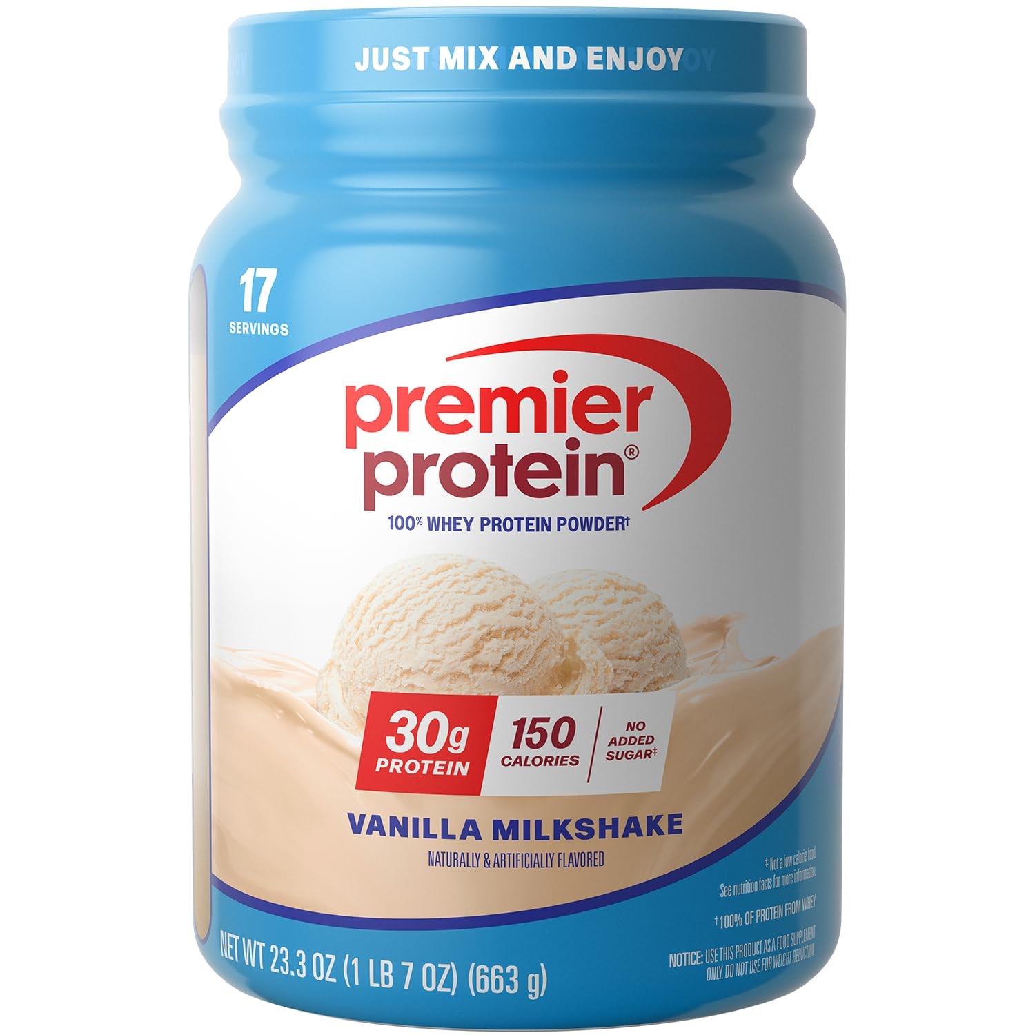 Protein Powder Vanilla 100% Whey 30g High 17 Servings