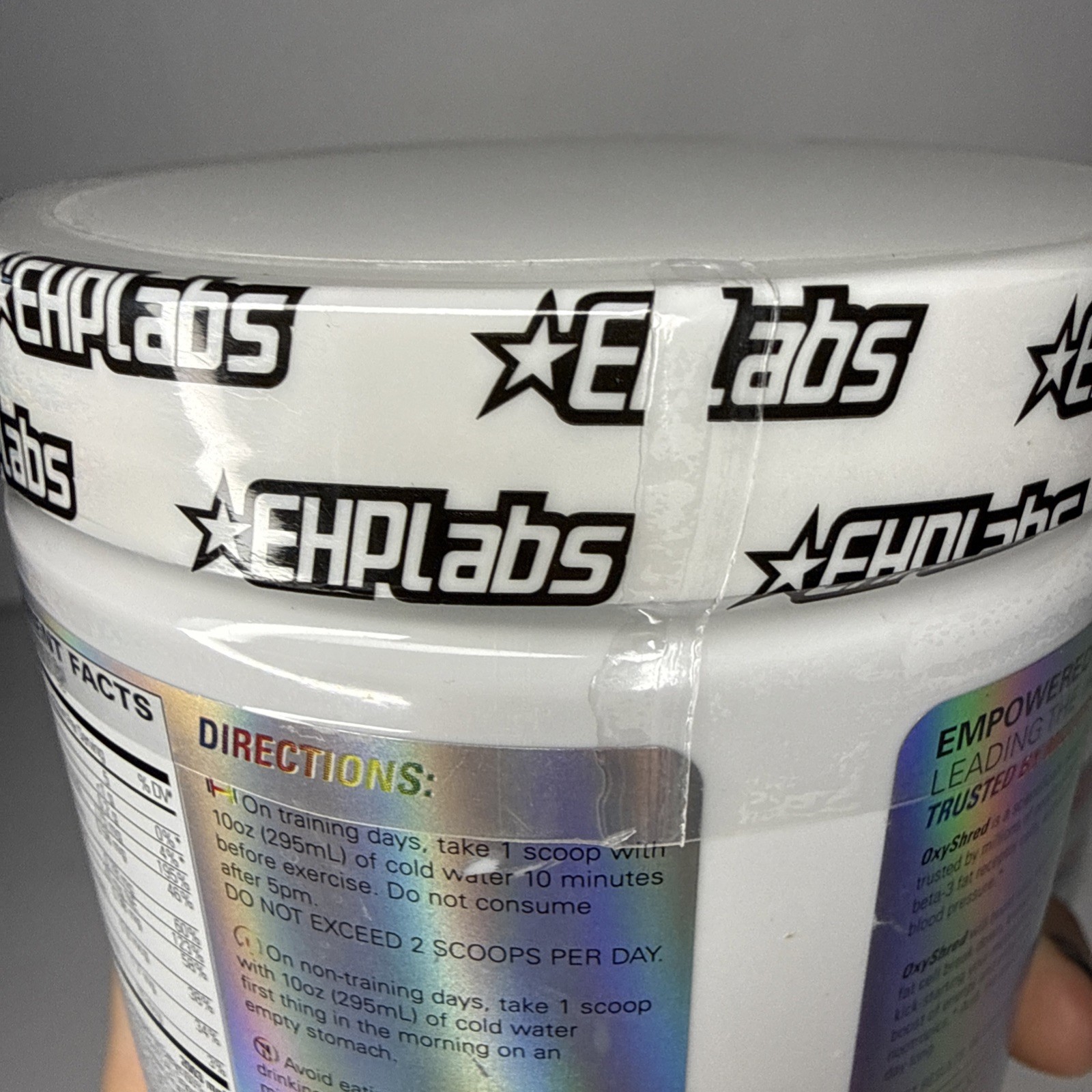 2 EHPLABS OXYSHRED Thermogenic Fat Burner Energy Booster (60) Serv. 12-2025