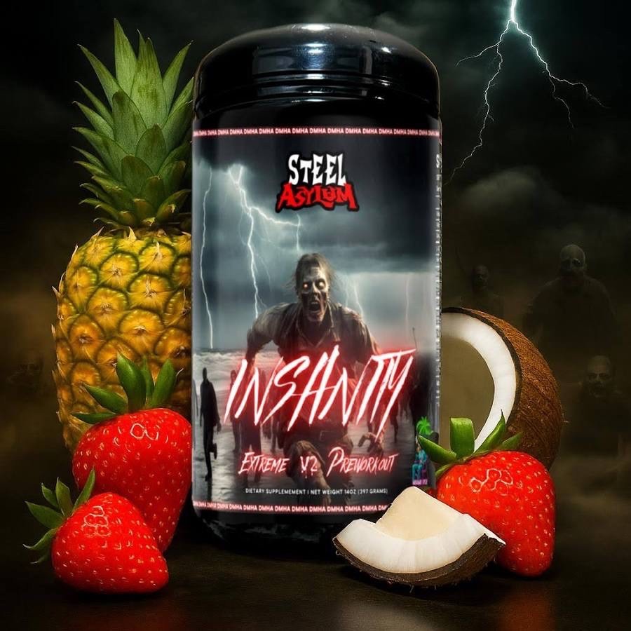 INSANITY v2 Limited Edition Miami Vice High Stim Pre-Workout by Project M.