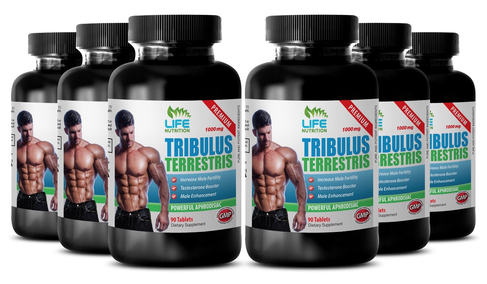 Tribulus Terrestris 1000mg 90T – Muscle Mass Testosterone Level Booster Pills 6B