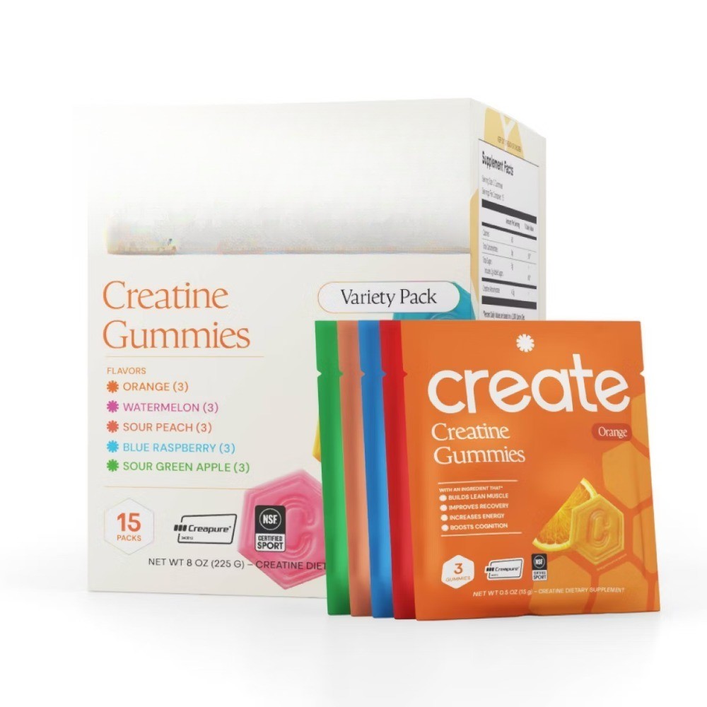Gummies Made with Pure Creatine Monohydrate NSF Certified for Sport