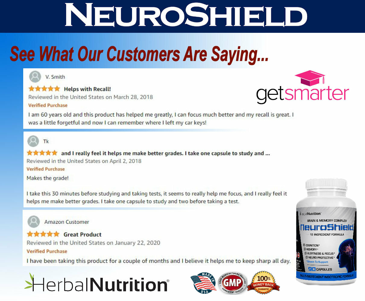 Best Brain Booster for Memory Focus, Bacopa, Huperzine & more 90 Capsules 2 Pack