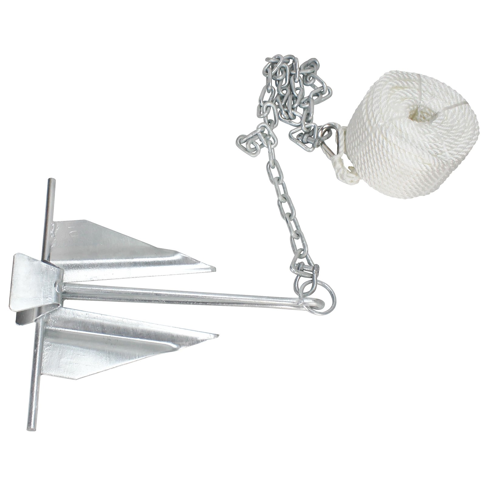 Extreme Max 3006.6717 Complete Slip Ring Anchor Kit Rope Chain Shackle 7 4.5 lbs