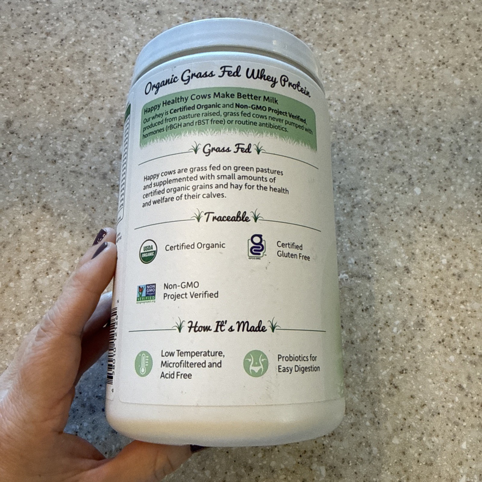 2 X Garden of Life Organic Whey Protein, Grass-Fed, Vanilla, 13.33 oz (378 g)