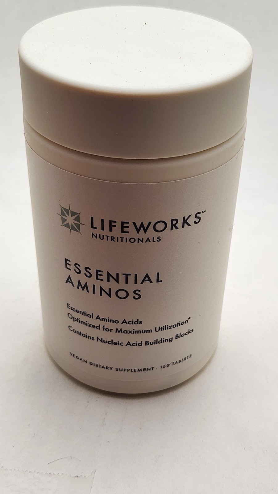 LIFEWORKS NUTRITIONALS Essential Aminos 150 Tablets Vegan Supplement