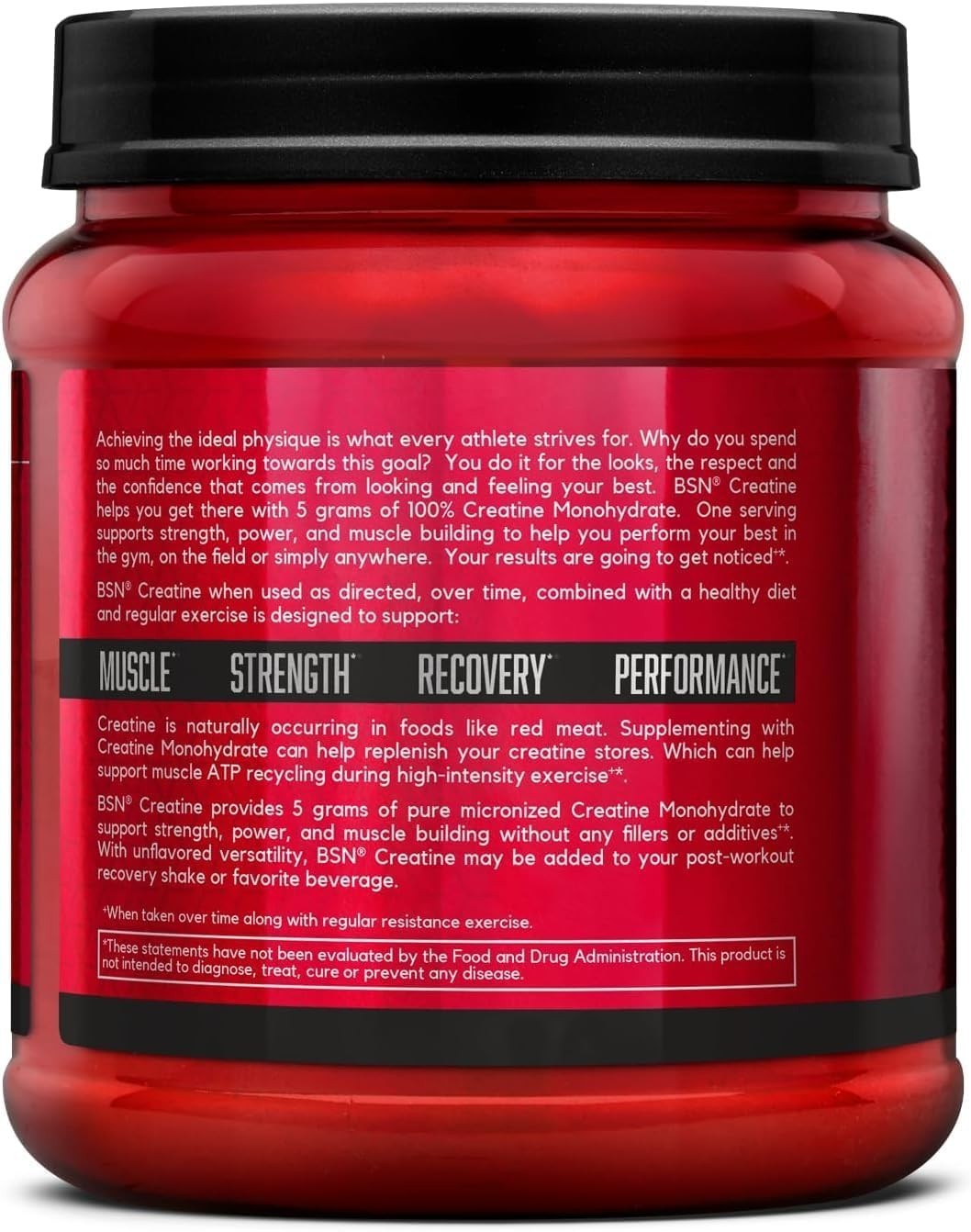 Creatine Monohydrate for Muscle Growth, 5g/Serving