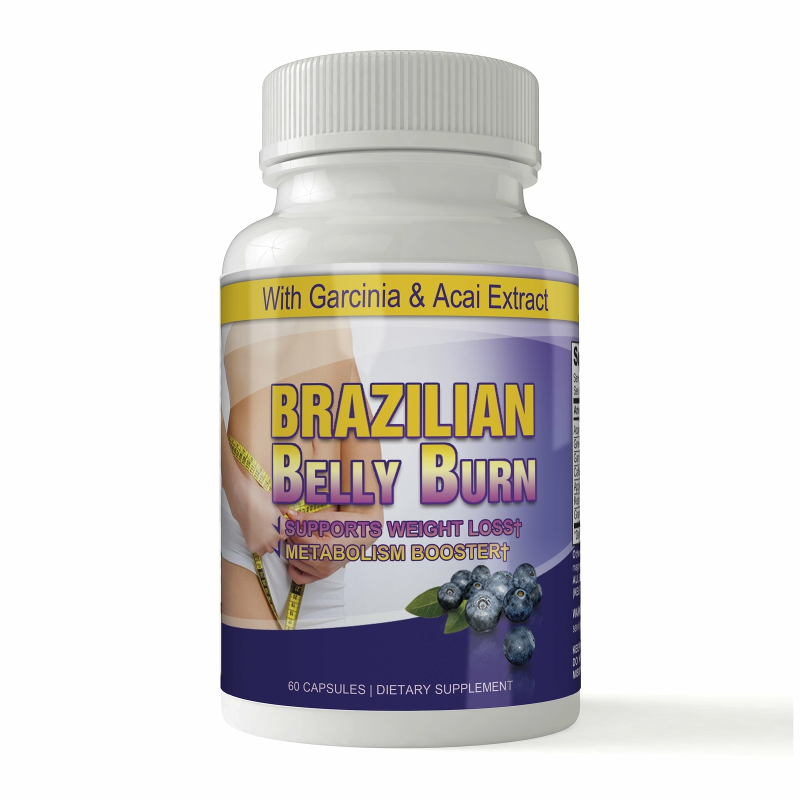 Brazilian Belly Burn 60 Ultimate Caps 100% Results Burn Quick Super Diet