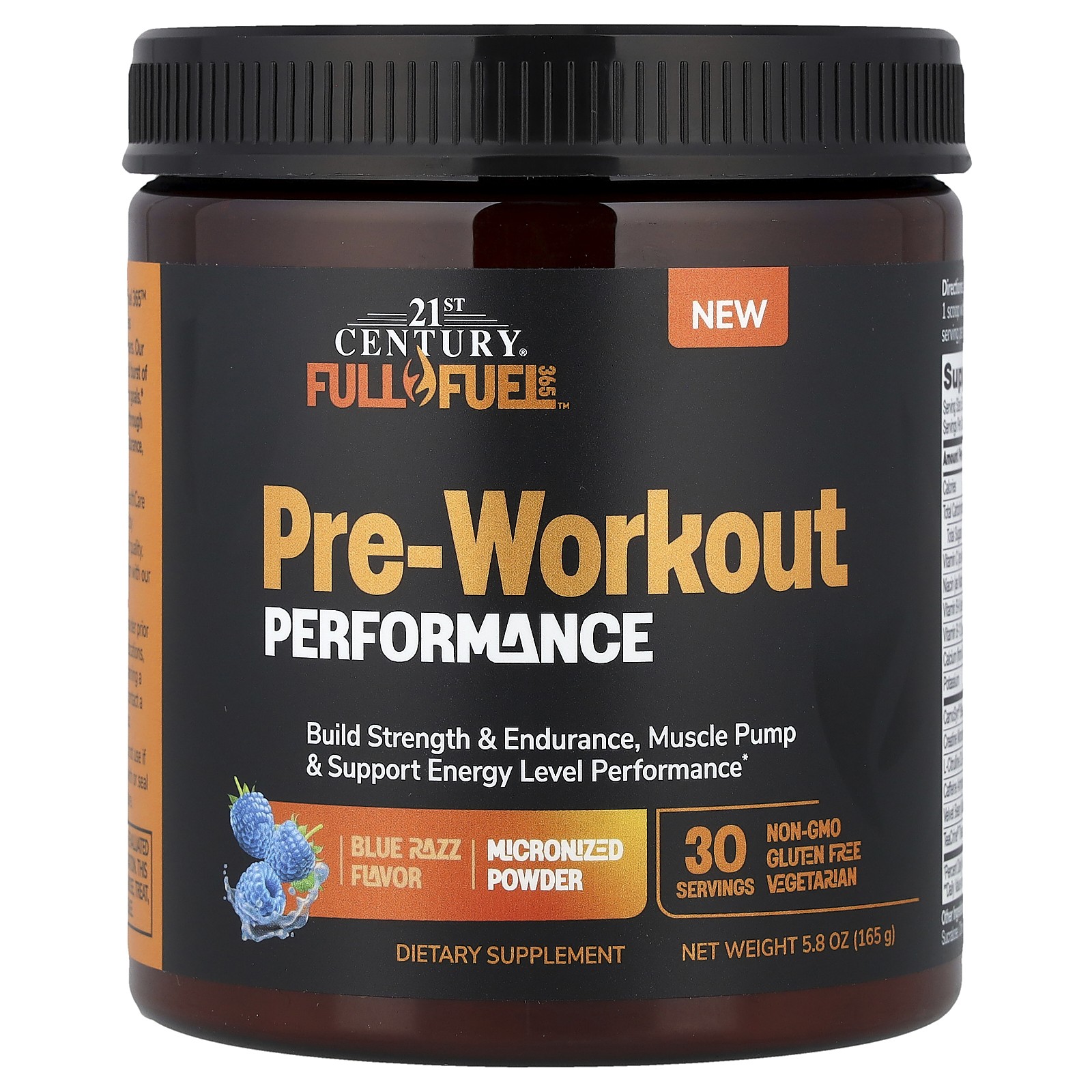 Full Fuel 365™, Pre-Workout Performance, Blue Razz, 5.8 oz (165 g)