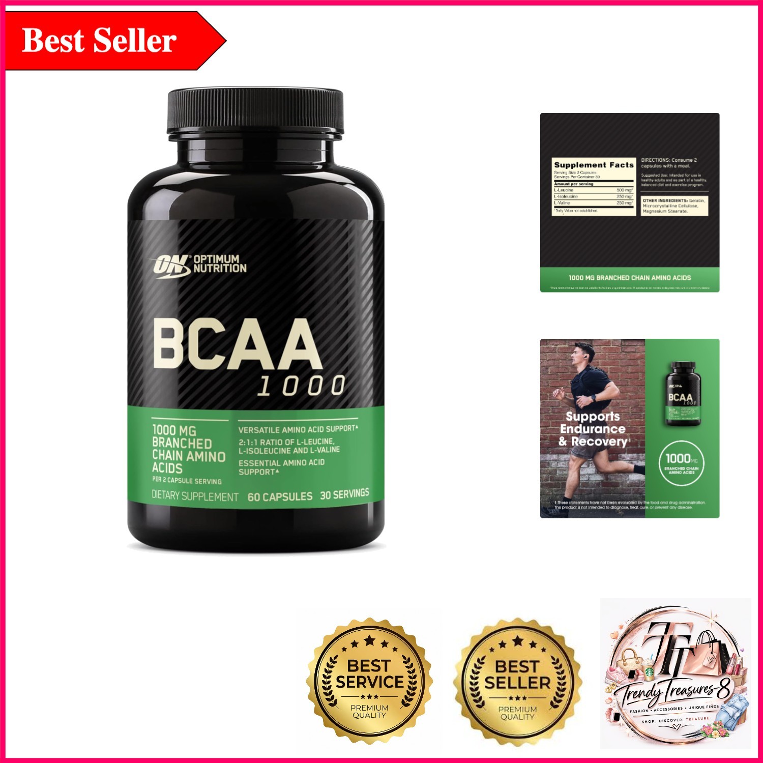 Instantized BCAA Capsules – Keto-Friendly Amino Support