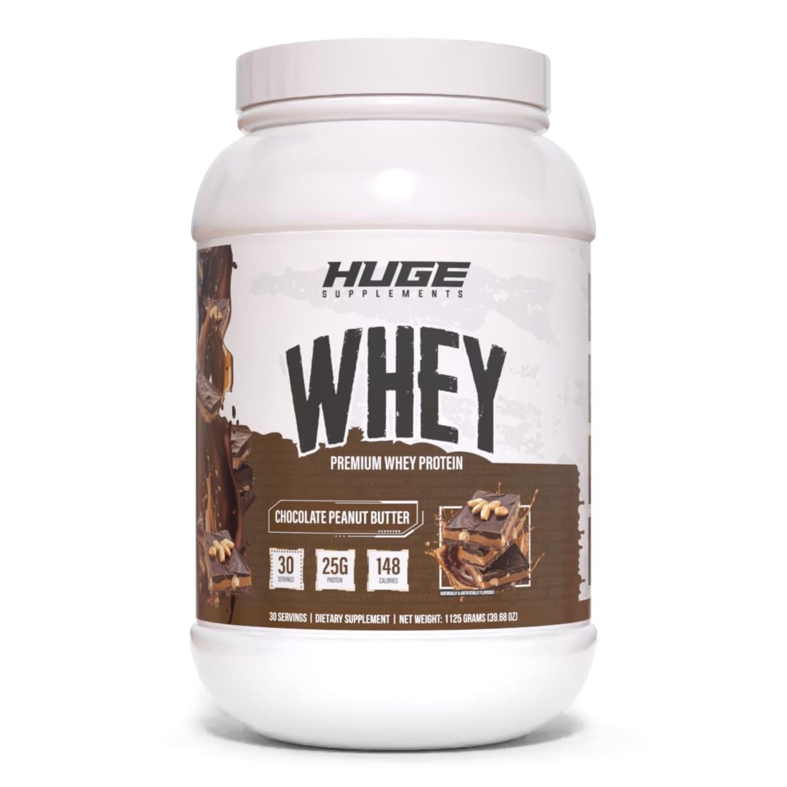 Huge Whey, Protein Powder for Muscle Gain, 25g Protein, 12g EAAs, Supports Mu…