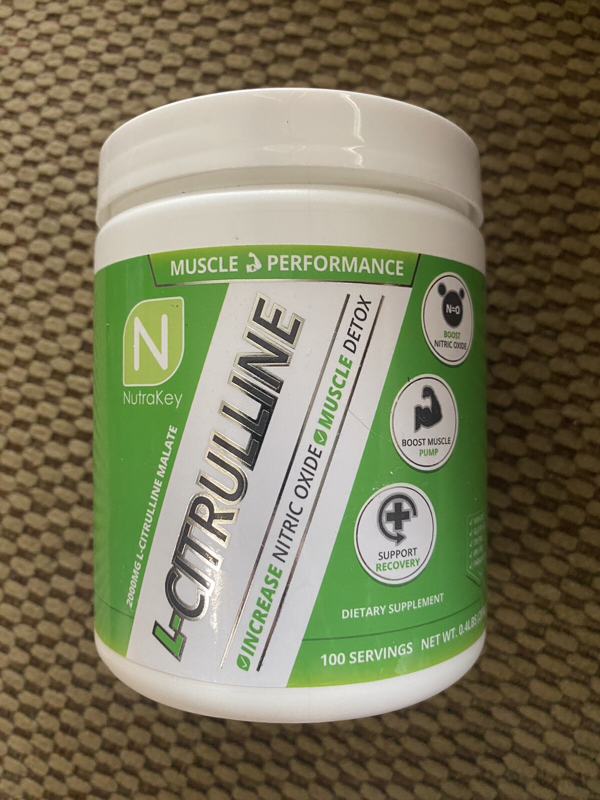 Nutrakey L-CITRULLINE Detoxification & NO Pump – 100 Servings MUSCLE GROWTH 9/25