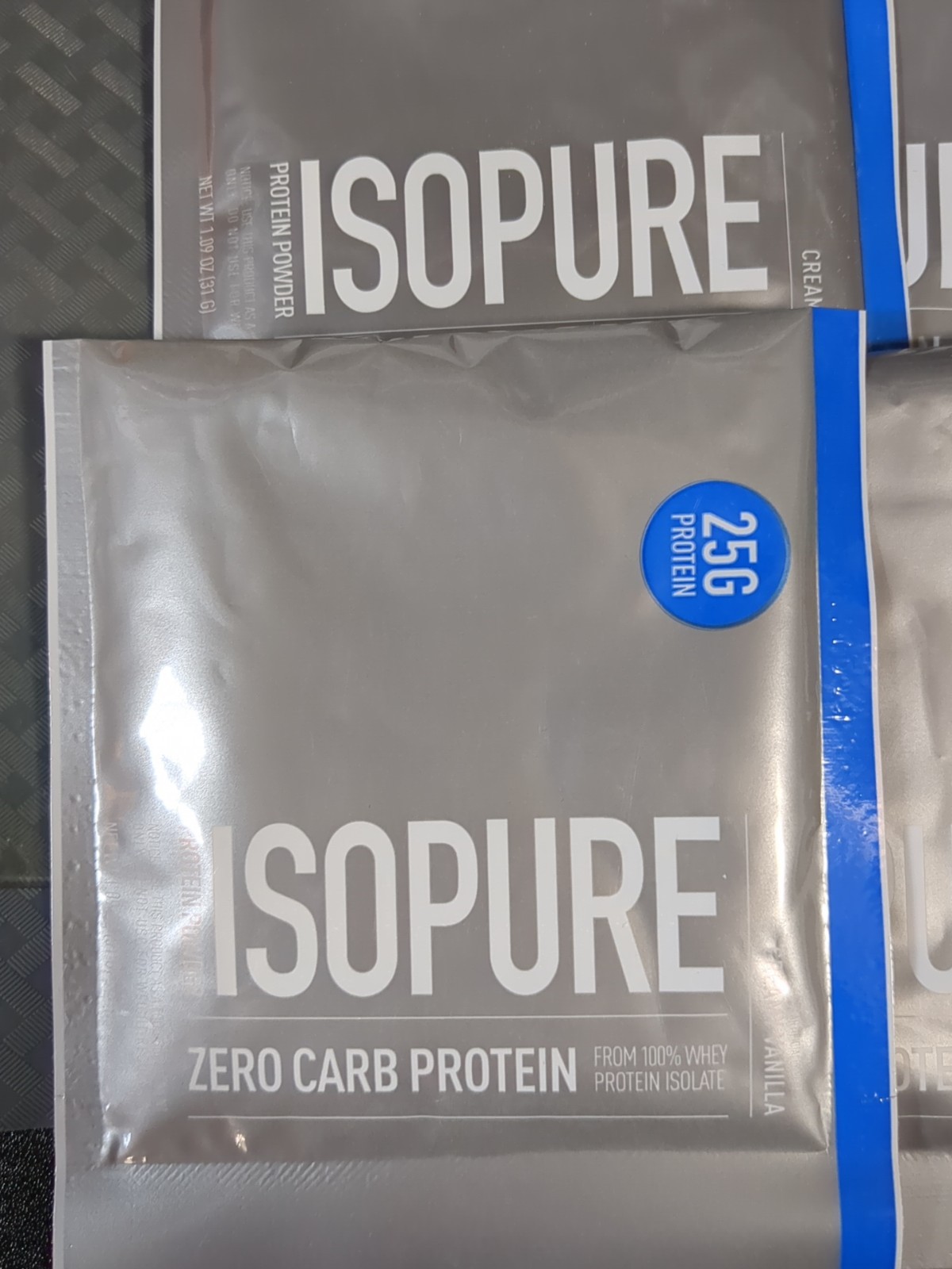 Isopure Zero Carb Protein Powder Creamy Vanilla 6 Single Serve Packets 1.09 oz